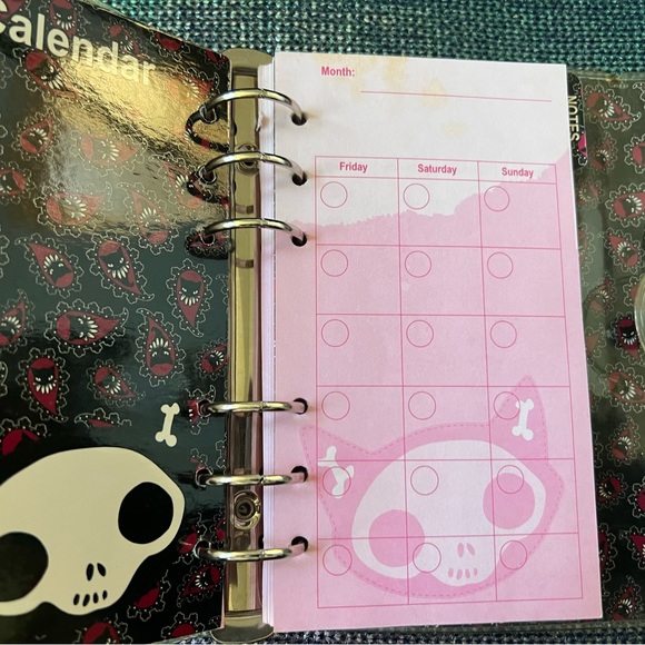 Emily The Strange Skeleton Cat Planner/Organizer  Very RARE! - Picture 6 of 11